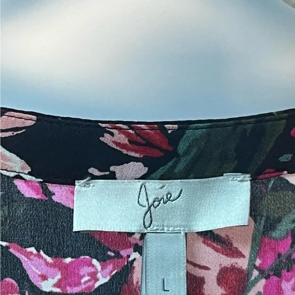 Joie Floral Black and Pink Women's Top - Picture 6 of 6